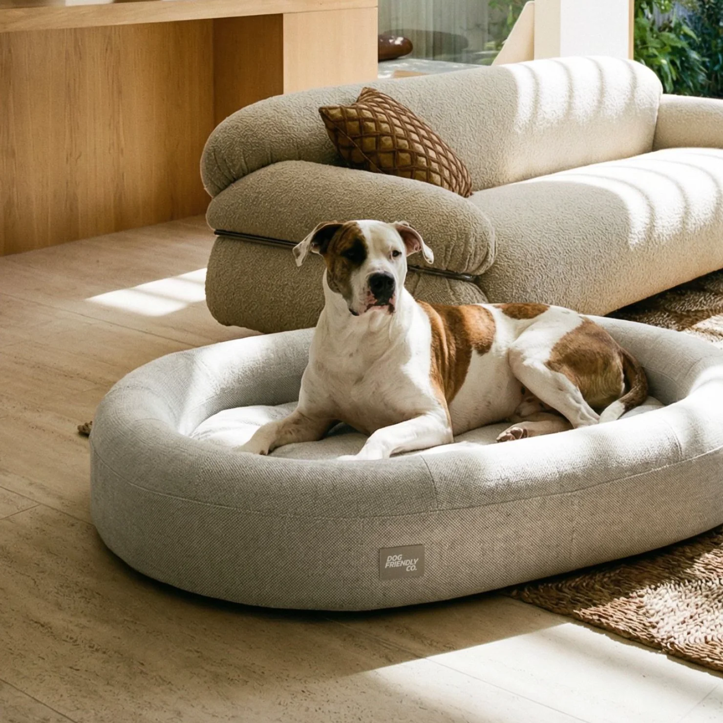 Chill Pill Memory Foam Dog Bed - Grey (Medium) - Image 5