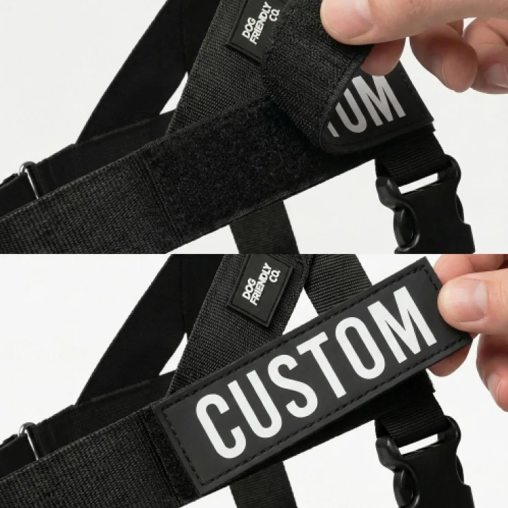 Personalised Dog Harness - Black - Image 7