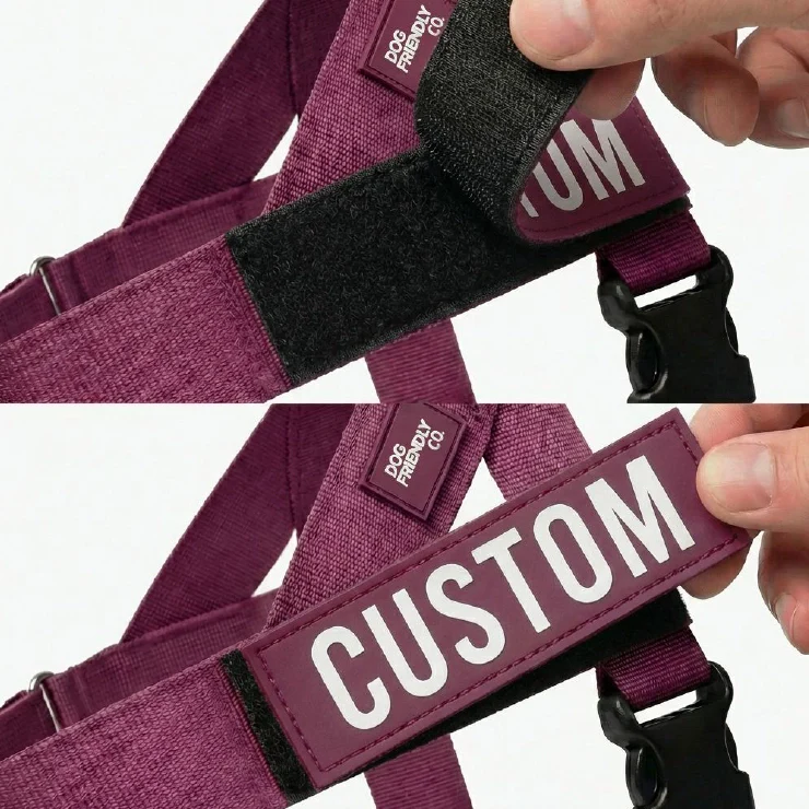 Personalised Dog Harness - Burgundy - Image 7