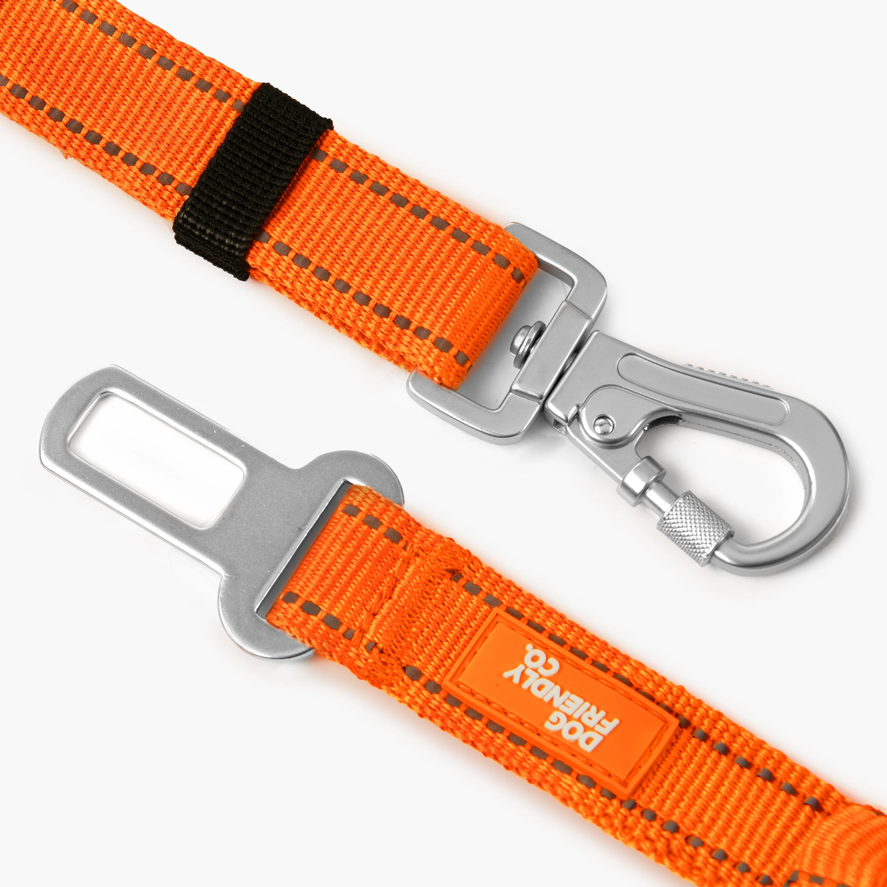 Dog Seat Belt - Hi-Vis Orange - Image 2