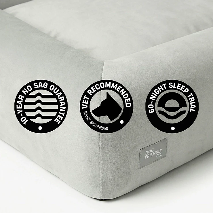 Premium Orthopedic Memory Foam Dog Bed - Grey (Medium) - Image 10