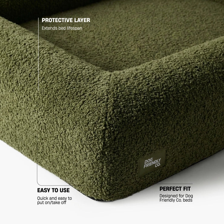 Bouclé Bed Replacement Cover - Green Bouclé - Image 4