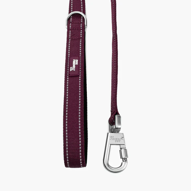 Short Trainer Dog Leash - Burgundy - Image 2